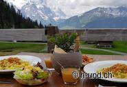 Culinary delights are also catered for: Mägisalp mountain restaurant.