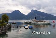 ...a beautiful view of the lake with food and drink is guaranteed.